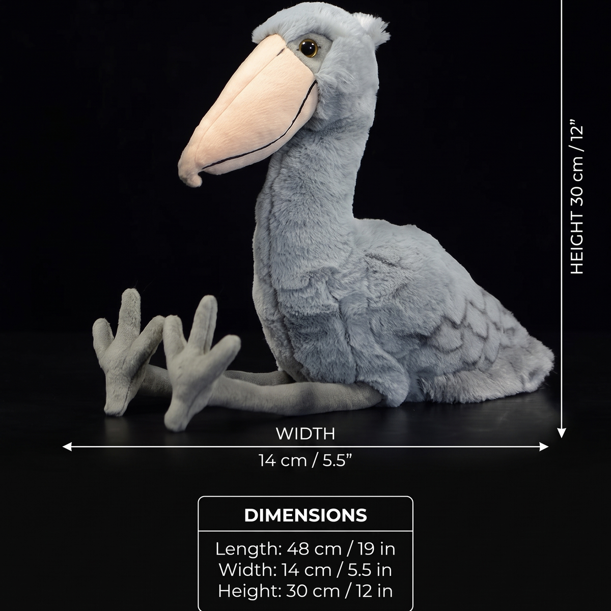 Shoebill – realistyczny pluszak